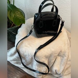 Patent Leather Black Crossbody Bag 💼
